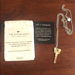 The Giving Keys Gold Long Necklace